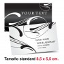 tarjetas blanco y negro