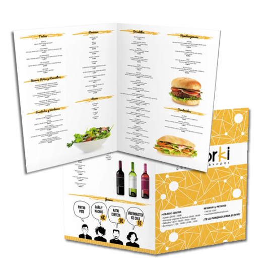 Cartas para restaurante