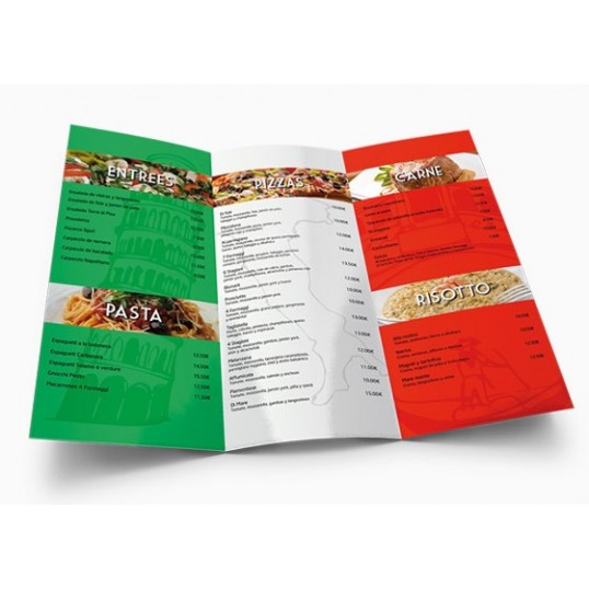 Cartas para restaurante