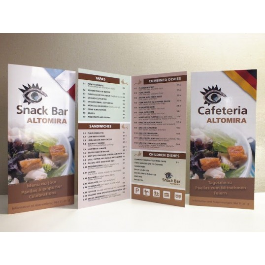 Cartas para restaurante