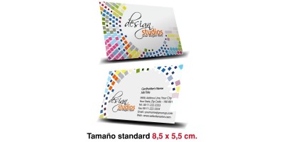 500 Tarjetas de Visita﻿ a TODO COLOR