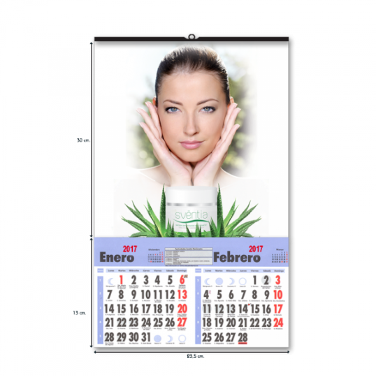 Calendarios de pared con varilla